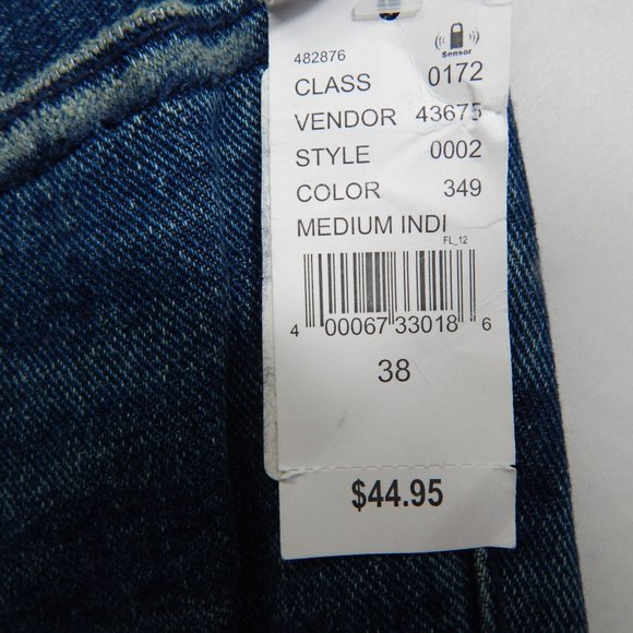 PacSun Womens Skinny Cut Off Ribbed Denim Jean Shorts Medium Indigo Size 38 - Picture 7 of 9